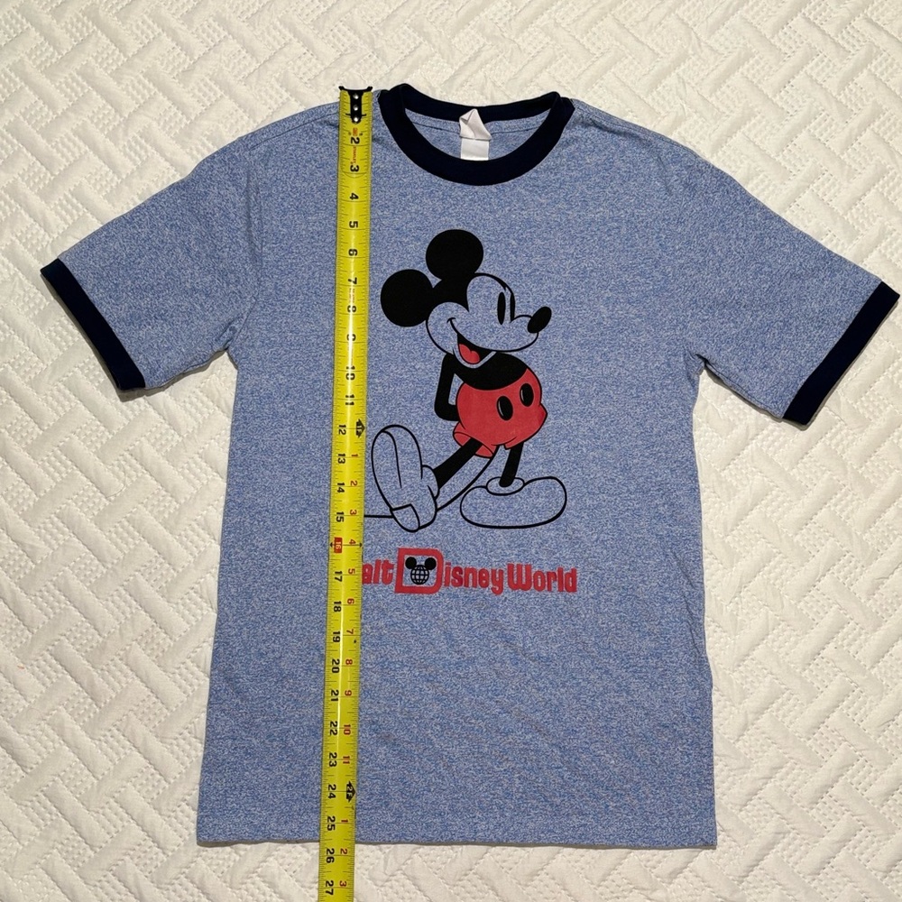 MICKEY MOUSE WALT DISNEY WORLD RINGER Heather T-shirt size XS adult - Picture 6 of 6